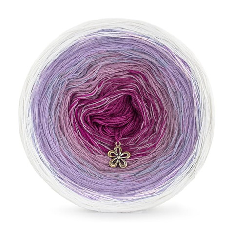 KOKONEK Merino 376 Dried Rose - Biel/lawenda/ametyst/jeżyna