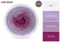 KOKONEK Merino 376 Dried Rose - Biel/lawenda/ametyst/jeżyna
