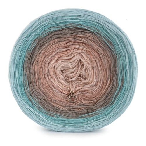KOKONEK Merino 410 the Perfect One - Lodowy błękit/patyna/cappuccino/zgaszona morela/nude