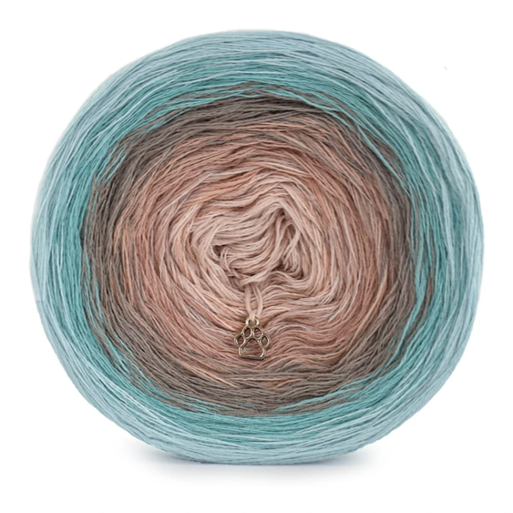 KOKONEK Merino 410 the Perfect One - Lodowy błękit/patyna/cappuccino/zgaszona morela/nude