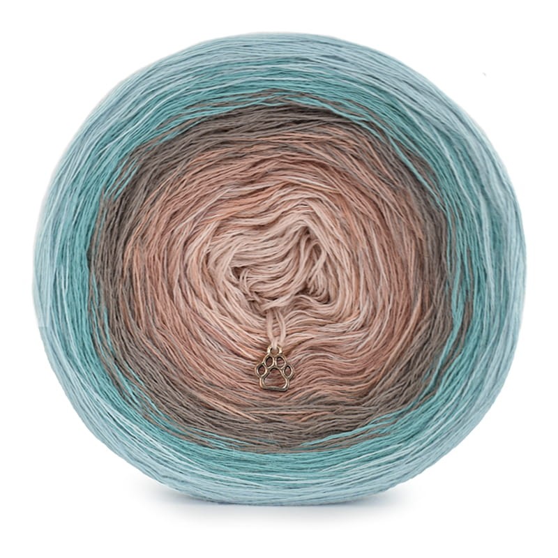 KOKONEK Merino 410 the Perfect One - Lodowy błękit/patyna/cappuccino/zgaszona morela/nude