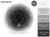 KOKONEK Merino 413 - Biel/jasny szary melanż/szary melanż/średni szary melanż/ciemny szary melanż