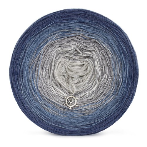 KOKONEK Merino 418 - Fumo/szaro-niebieski melanż/szary melanż/jasny szary melanż