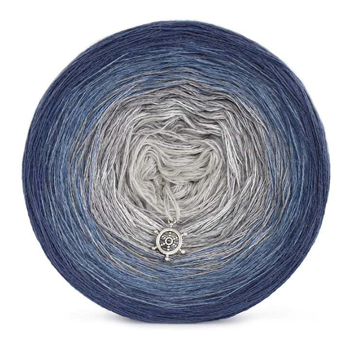 KOKONEK Merino 418 - Fumo/szaro-niebieski melanż/szary melanż/jasny szary melanż