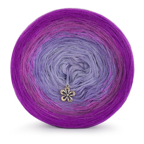 KOKONEK Merino 419 Purple Delight - Ciemny cyklamen/cyklamen/jasny fiolet/lawenda