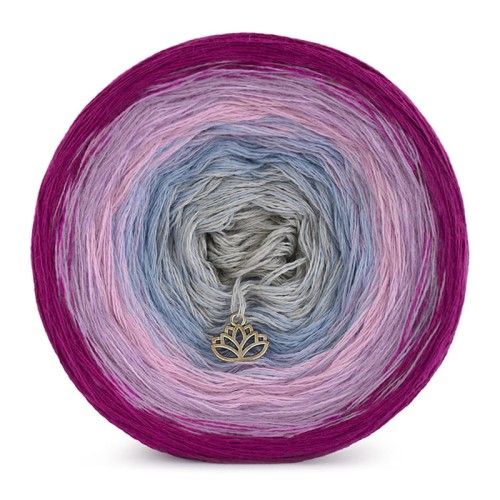 KOKONEK Merino 423 - Jeżyna/ametyst/jasny róż/jasne indygo/jasny szary