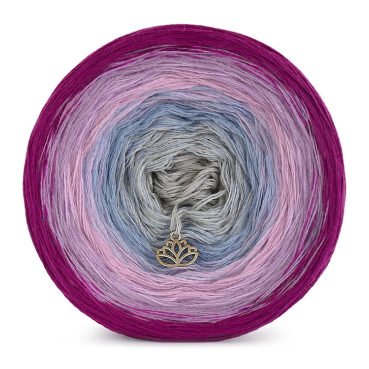 KOKONEK Merino 423 - Jeżyna/ametyst/jasny róż/jasne indygo/jasny szary