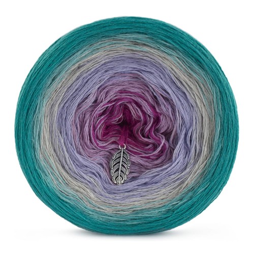 KOKONEK Merino 427 - Szmaragd/patyna/jasny szary/lawenda/ametyst/jeżyna