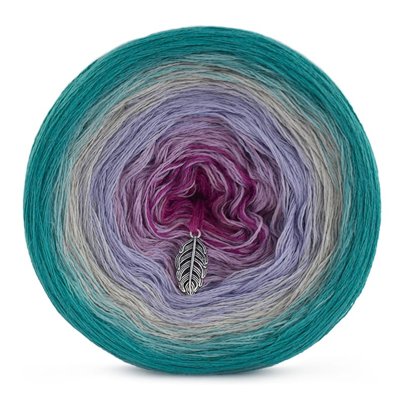 KOKONEK Merino 427 - Szmaragd/patyna/jasny szary/lawenda/ametyst/jeżyna