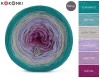 KOKONEK Merino 427 - Szmaragd/patyna/jasny szary/lawenda/ametyst/jeżyna