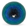 KOKONEK Merino 430 Ether Mint Blue - Ciemna mięta/szmaragd/chaber/petrol II/ciemny szary melanż