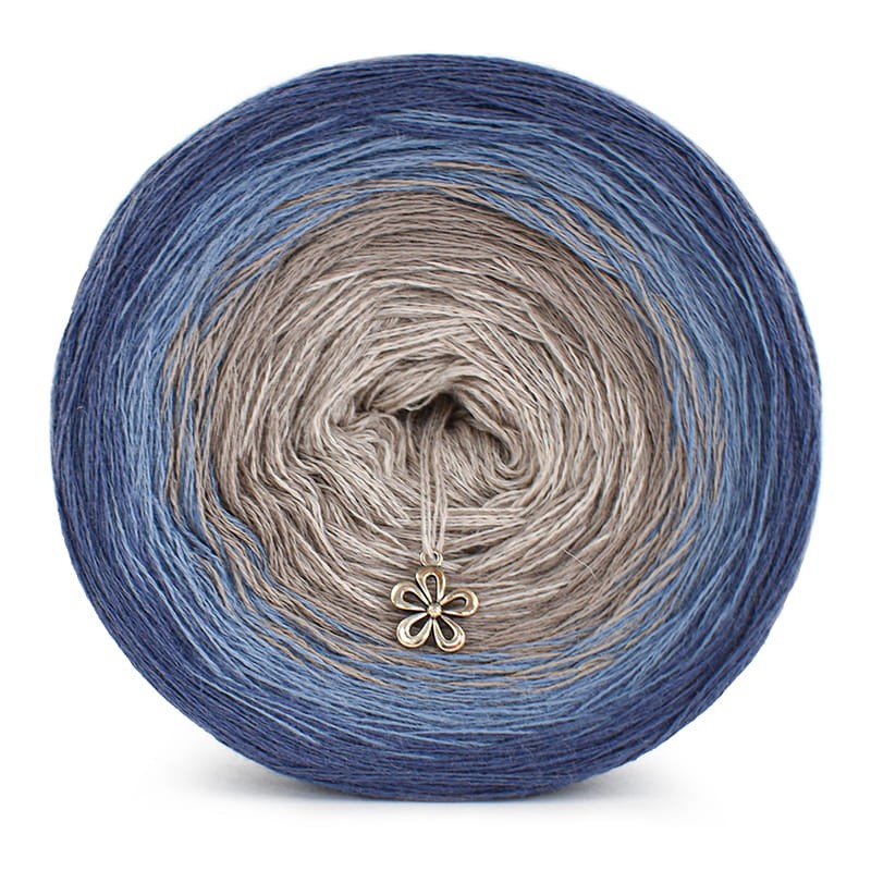 KOKONEK Merino 437 - Fumo/szaro-niebieski/cappuccino/safari