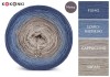 KOKONEK Merino 437 - Fumo/szaro-niebieski/cappuccino/safari