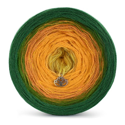 KOKONEK Merino 439 - Malachit/paproć/miodowy/kurkuma/złoty