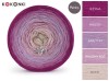 KOKONEK Merino 444 - Jeżyna/wrzos/ametyst/brudny róż/nude