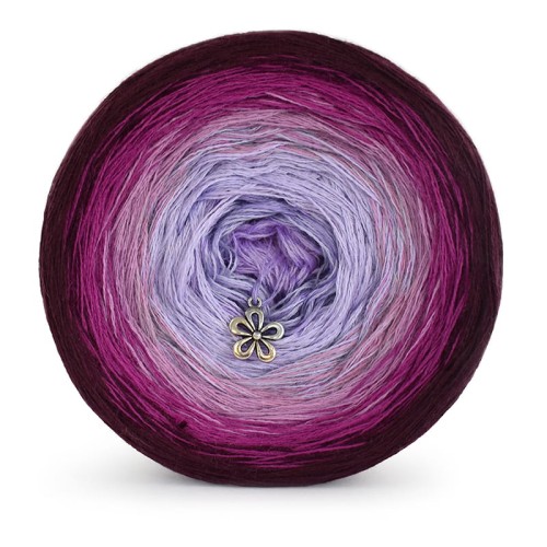 KOKONEK Merino 448 - Wino/jeżyna/wrzos/lawenda/jasny fiolet