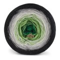 KOKONEK Merino 452 - Ciemny szary melanż/szary melanż/jasny szary melanż/jasna zieleń/malachit