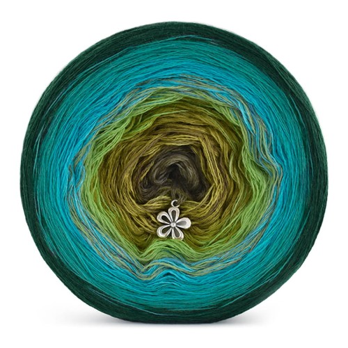 KOKONEK Merino 458 - Ciemna zieleń/szmaragd/turkus/jasna zieleń/oliwka/khaki