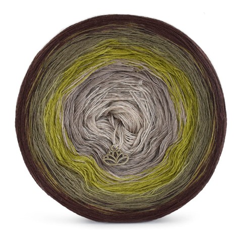 KOKONEK Merino 473 - Ciemny brąz/khaki/oliwka/cappuccino/safari