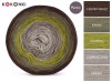 KOKONEK Merino 473 - Ciemny brąz/khaki/oliwka/cappuccino/safari