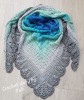 Autorka: Crochet Story by Pati/ Wzór: Erigeneia/ motek Lazur/turkus/mięta/jasny szary/szary  + szary melanż