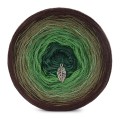 KOKONEK Merino 493 - Ciemny brąz/khaki/zieleń/ciemna zieleń