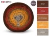 KOKONEK Merino 502 Indian Spices - Brąz/cegła/ciepły brąz/kurkuma/safari