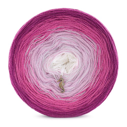 KOKONEK Merino 505 - Jeżyna/piwonia/jasny róż/biel