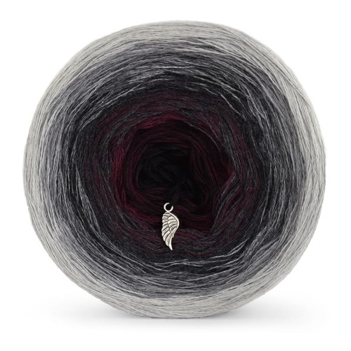 KOKONEK Merino 512 - Jasny szary melanż/szary melanż/średni szary melanż/ciemny szary melanż/wino/czerń