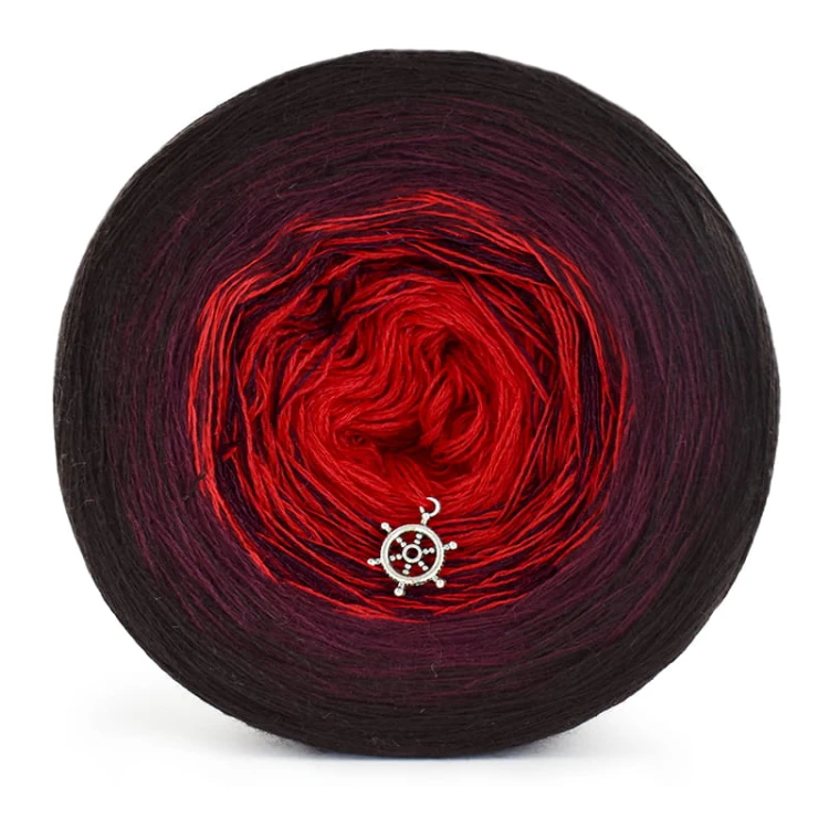 KOKONEK Merino 524 - Czerwień/wino/czekolada