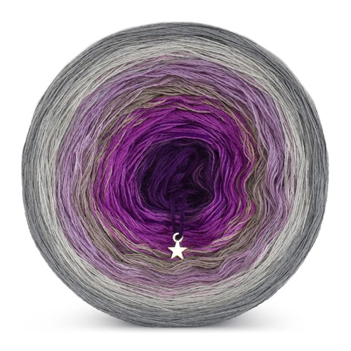 KOKONEK Merino 530 by Margaret - Szary/jasny szary/ametyst/cappuccino/cyklamen/śliwka
