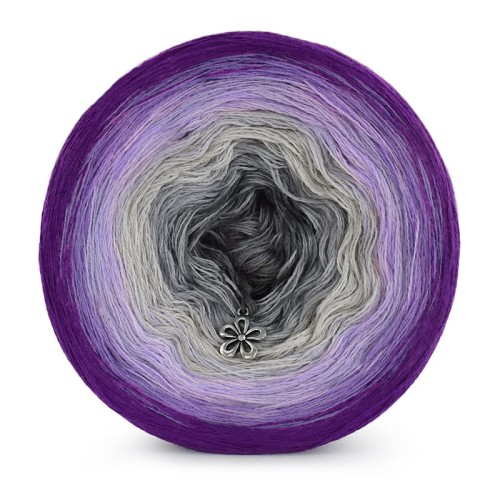 KOKONEK Merino 531 - Fiolet/jasny fiolet/lawenda/jasny szary/szary/ciemny szary