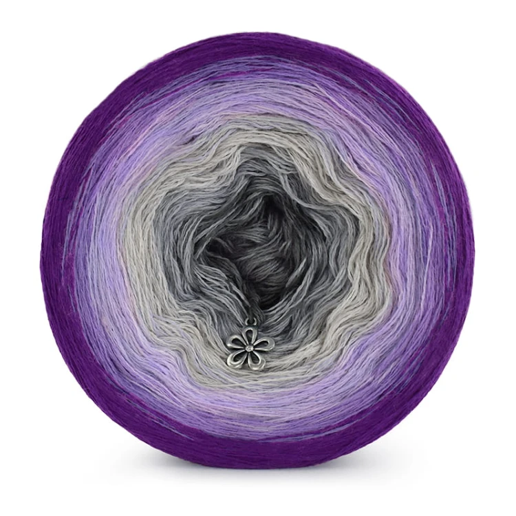 KOKONEK Merino 531 - Fiolet/jasny fiolet/lawenda/jasny szary/szary/ciemny szary