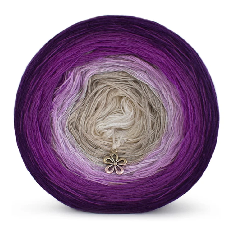 KOKONEK Merino 532 - Śliwka/ciemny cyklamen/ametyst/safari/jasny beż