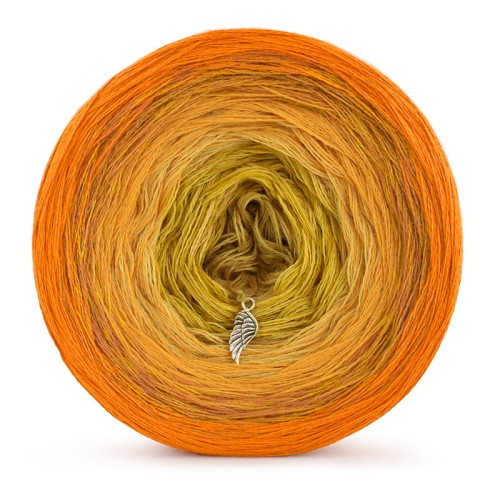 KOKONEK Merino 533 - Pomarańcz/miodowy/kurkuma/złoty/musztarda