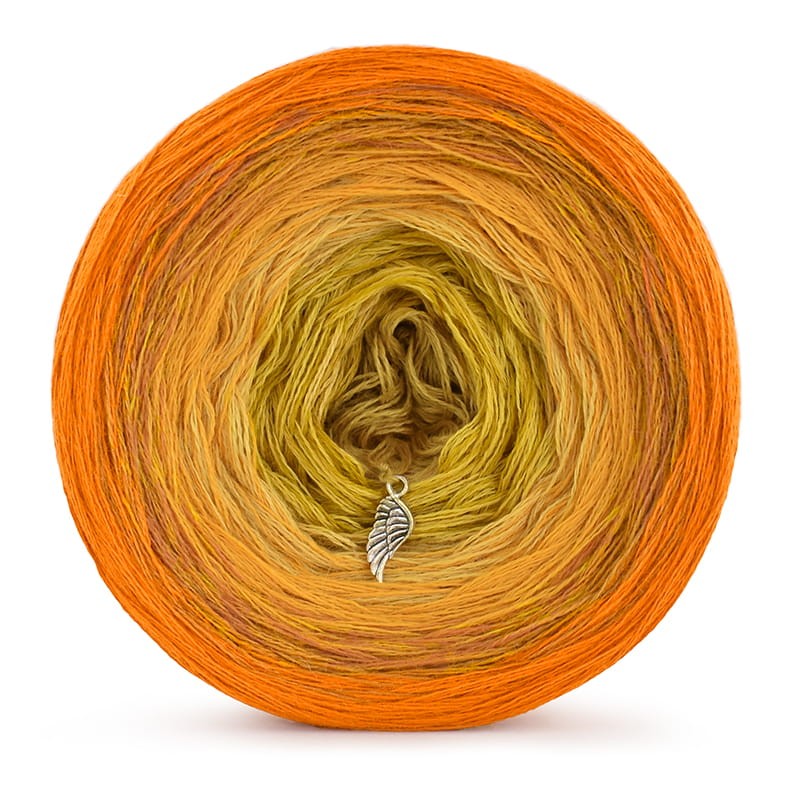 KOKONEK Merino 533 - Pomarańcz/miodowy/kurkuma/złoty/musztarda