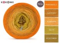 KOKONEK Merino 533 - Pomarańcz/miodowy/kurkuma/złoty/musztarda