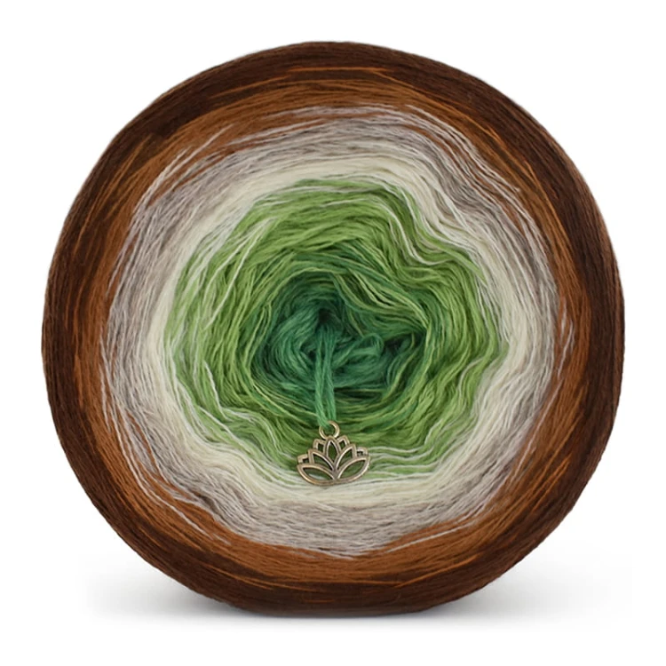 KOKONEK Merino 535 - Brąz/ciepły brąz/safari/krem/jasna zieleń/zieleń