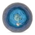 KOKONEK Merino 546 - Szary/szaroniebieski/petrol/turkus/patyna