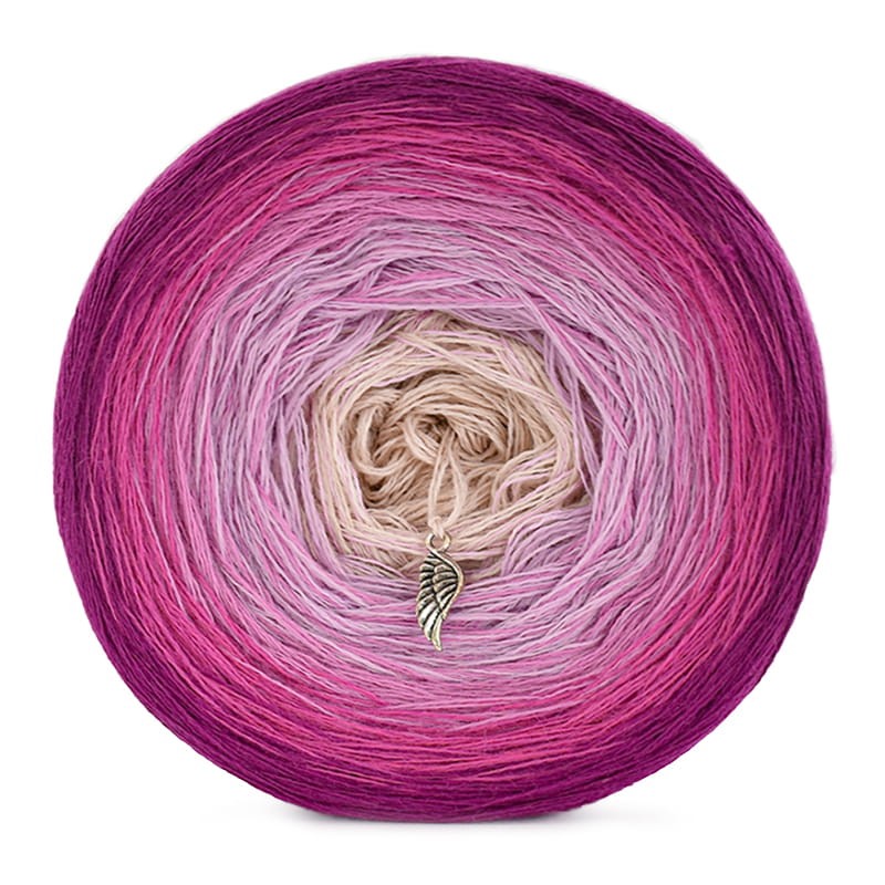 KOKONEK Merino 549 - Jeżyna/piwonia/chłodny róż/jasny róż/nude