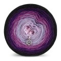 KOKONEK Merino 552 - Ciemny szary melanż/fiolet/cyklamen/lawenda/jasny róż