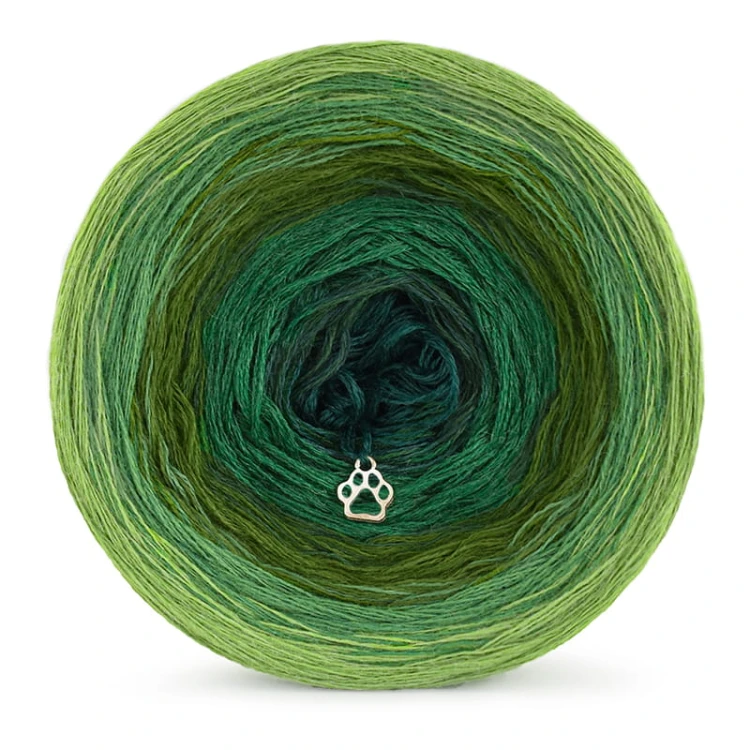 KOKONEK Merino 554 - Jasna zieleń/zieleń/paproć/malachit/ciemna zieleń