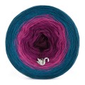 KOKONEK Merino 561 - Petrol II/petrol/piwonia/jeżyna/burak
