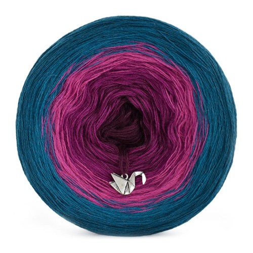 KOKONEK Merino 561 - Petrol II/petrol/piwonia/jeżyna/burak