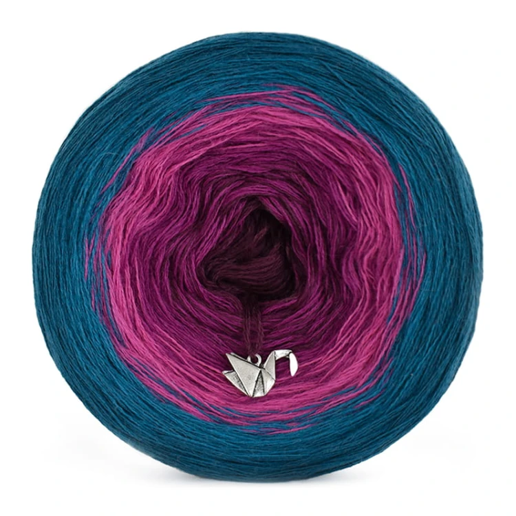 KOKONEK Merino 561 - Petrol II/petrol/piwonia/jeżyna/burak