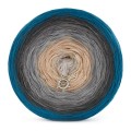KOKONEK Merino 563 - Petrol/ciemny szary/średni szary/szary/ciepły beż/jasny beż