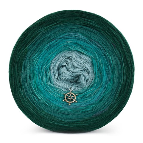 KOKONEK Merino 583 - Ciemna zieleń/morski/szmaragd/patyna