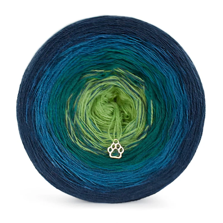 KOKONEK Merino 585 - Navy/petrol/morski/jasna zieleń