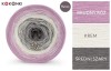KOKONEK Merino 589 - Brudny róż/krem/średni szary