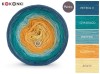 KOKONEK Merino 614 - Petrol II/szmaragd/patyna/kurkuma/żółty